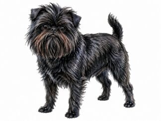 Original Affenpinscher Dog Drawing