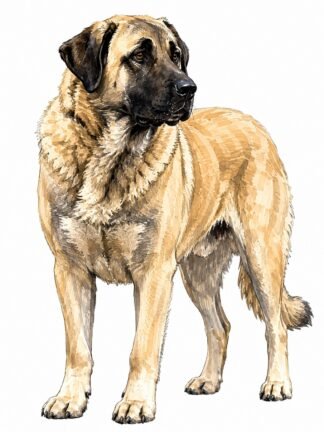 Original Anatolian Shepherd Dog Drawing