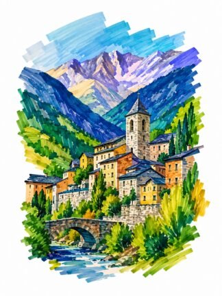 Original Andorra Drawing