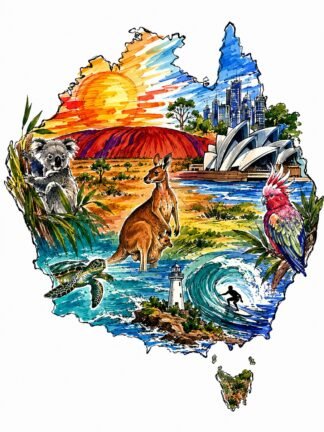 Original Australia Drawing