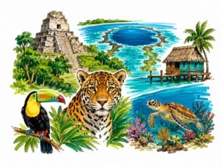 Original Belize Drawing