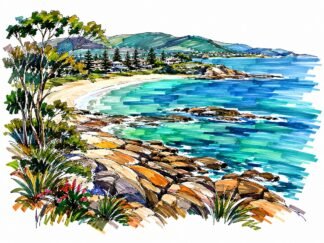 Original Bermagui New South Wales Australia Drawing