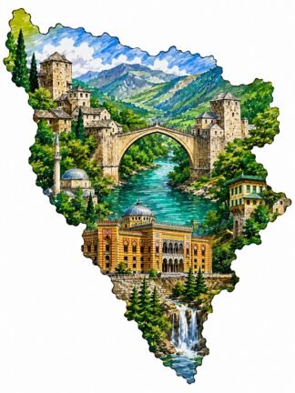 Original Bosnia and Herzegovina Drawing