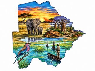 Original Botswana Drawing