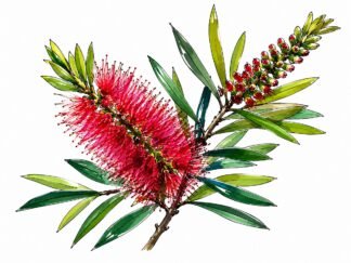 Original Bottlebrush Drawing