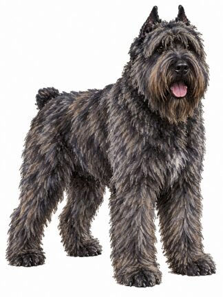 Original Bouvier des Flandres Dog Drawing