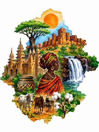 Original Burkina Faso Drawing