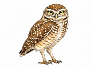 Original Burrowing Owl Drawing