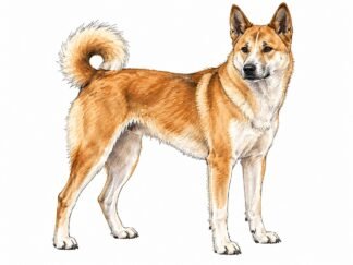 Original Canaan Dog Drawing