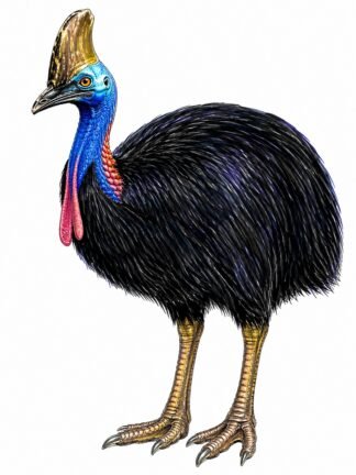 Original Cassowary Drawing