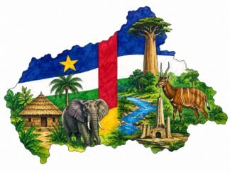Original Central African Republic Drawing