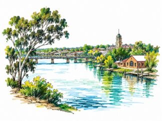Original Corowa Australia Drawing
