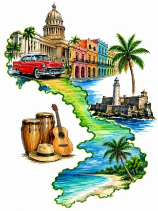 Original Cuba Drawing