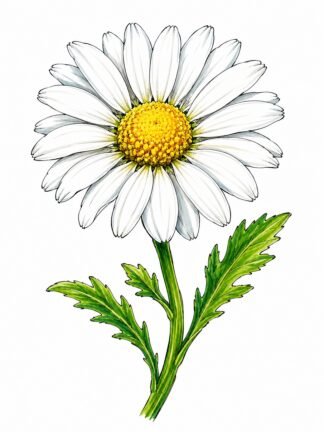 Original Daisy Drawing