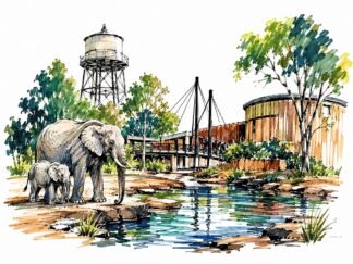 Original Dubbo Australia Drawing