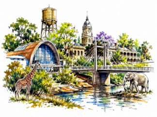 Original Dubbo Australia Drawing