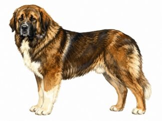 Original Estrela Mountain Dog Drawing