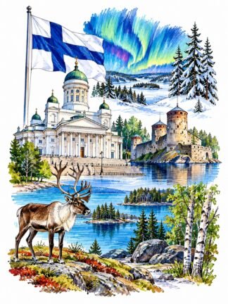Original Finland Drawing