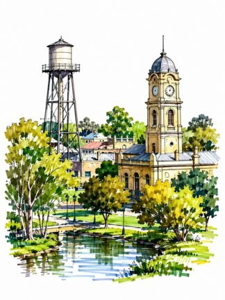 Original Forbes Australia Drawing