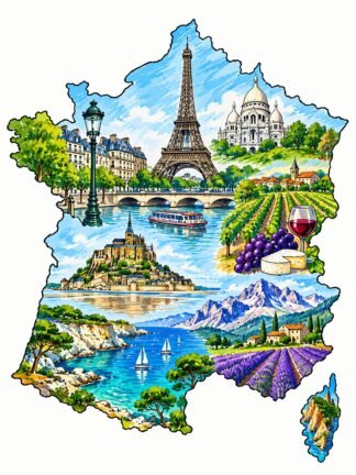 Original France Drawing